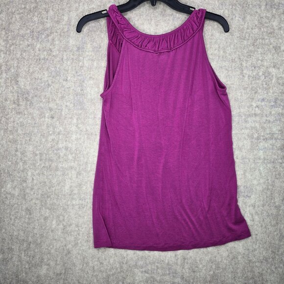 Banana Republic Womens Stretch Sleeveless Top Medium Pink Rayon Spandex Blend - Picture 5 of 5